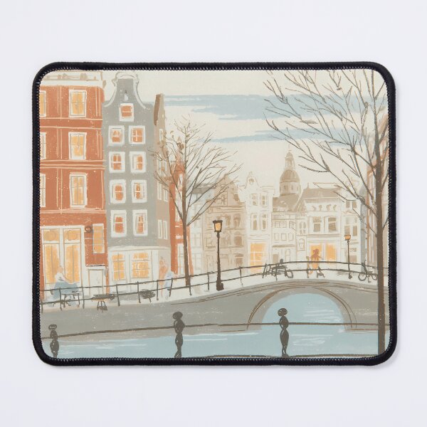 Item preview, Charming View of Amsterdam Canal designed and sold by Ariadna de Raadt.