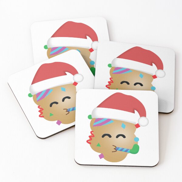 Item preview, BROWN POPCORN EMOJI WITH SANTA HAT designed and sold by POPCORN EMOJIS.
