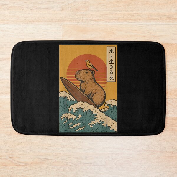 Item preview, Capybara Surfing Japanese Art for Men Women Kids , Capybara Gift Lover  designed and sold by DZIRI NAJAT.