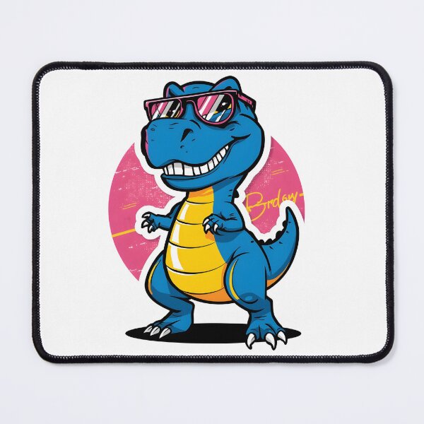 Item preview, Totally Bodacious Retro Dino – Fun 80s Style Illustration designed and sold by Liva Art.