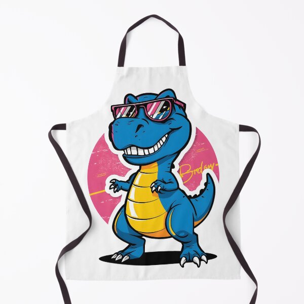 Item preview, Totally Bodacious Retro Dino – Fun 80s Style Illustration designed and sold by Liva Art.