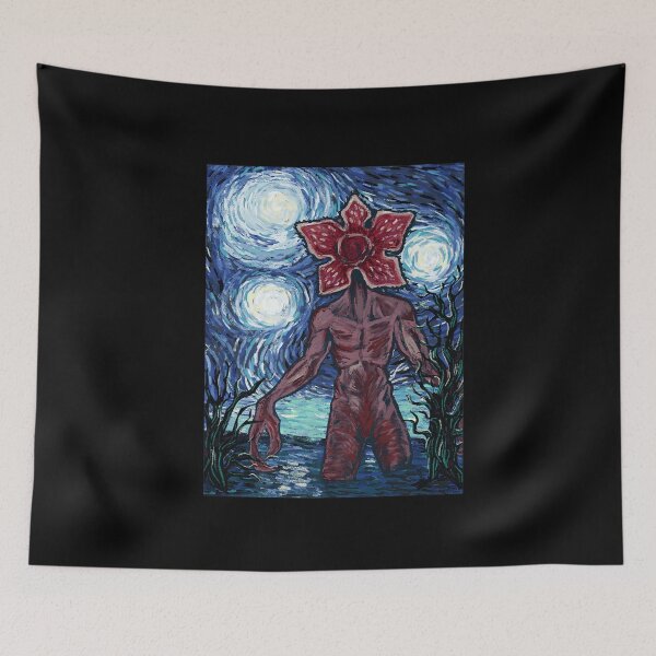 Item preview, Starry Night Style Poster Demogorgon  designed and sold by DogoMalulu.
