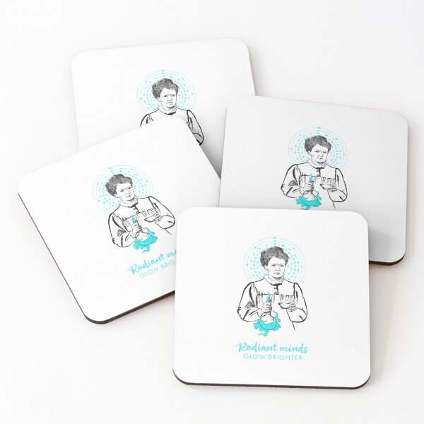 Item preview, Maria Skłodowska-Curie, Radiant minds, minimalistic, scandi, black and blue designed and sold by Drawmecute.