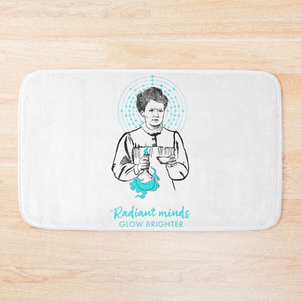 Item preview, Maria Skłodowska-Curie, Radiant minds, minimalistic, scandi, black and blue designed and sold by Drawmecute.