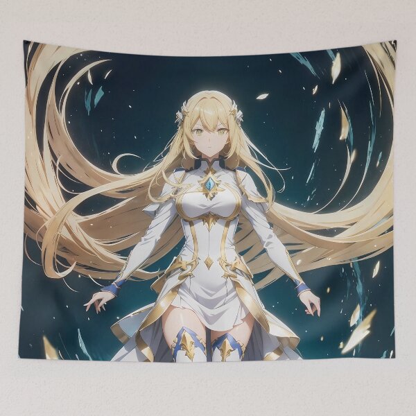 Item preview, Ais Wallenstein Danmachi Anime Girl Fantasy Sacred Water Knight designed and sold by mildaclairmo.