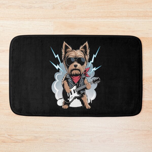 Item preview, Yorkie Rock Tshirt designed and sold by Jacky-Design.