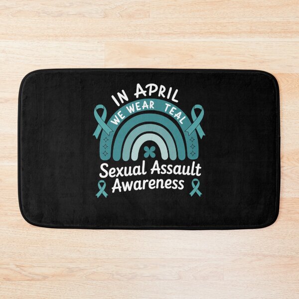 Item preview, Sexual Assault Awareness Month Rainbow Teal Ribbon Support designed and sold by cosmicncozyS.
