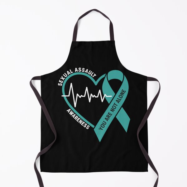 Item preview, Sexual Assault Awareness Month Heart Teal Ribbon Support designed and sold by cosmicncozyS.