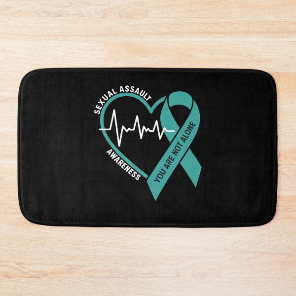 Item preview, Sexual Assault Awareness Month Heart Teal Ribbon Support designed and sold by cosmicncozyS.
