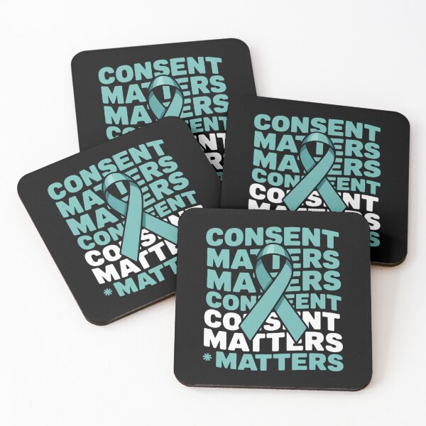 Item preview, Sexual Assault Awareness Month Coquette Bow Consent Matters designed and sold by cosmicncozyS.