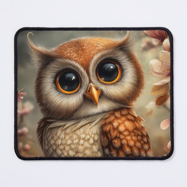Item preview, Cute Owl with Big Eyes designed and sold by PetsArt.