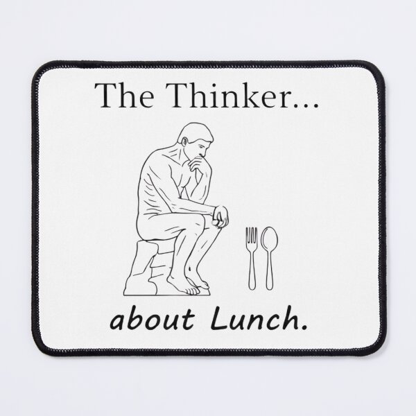 Item preview, The Thinker About Lunch Funny Classical Art Statue designed and sold by SEVEN ART PRODUCT.