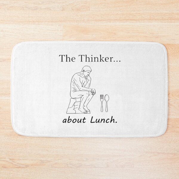 Item preview, The Thinker About Lunch Funny Classical Art Statue designed and sold by SEVEN ART PRODUCT.