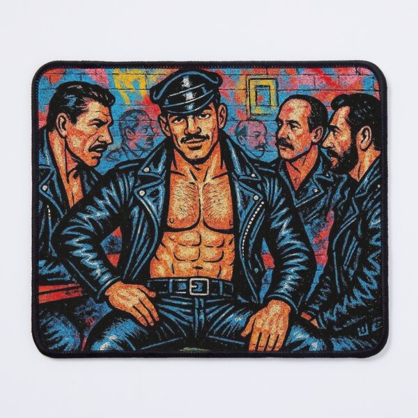 Item preview, Gay Leather Bar Berlin Leather Daddy Graffiti Street Art Pride Graphic Design designed and sold by ItsAKinkThing.
