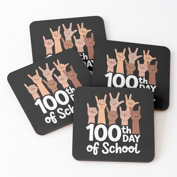 Item preview, 100 Days Of School Hand Sign Language Teachers ASL Boys Girl designed and sold by JenniferHoust64.