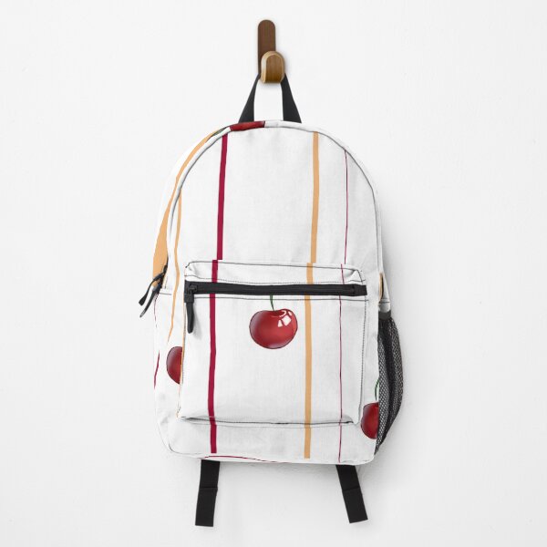 Item preview, Sweet Red Cherries on Modern Striped Background Pattern designed and sold by LYAN-STORE.