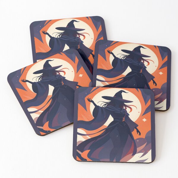 Item preview, Mystic Witch Silhouette – Modern Fantasy Night Art designed and sold by myforestfog.