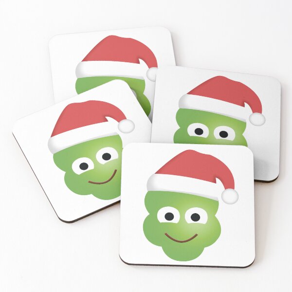 Item preview, GREEN POPCORN EMOJI WITH SANTA HAT designed and sold by POPCORN EMOJIS.