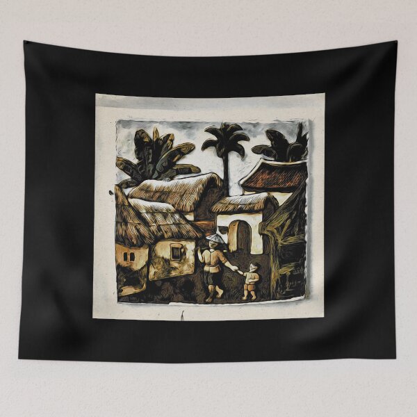 Item preview, Mother and son in the village / Swiss Artwork Photography designed and sold by Raphael Wolf.