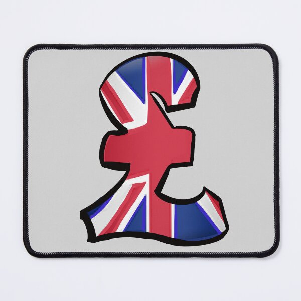 Item preview, Rich Cash Money - British Pound Sign in UK Flag colours London England Currency designed and sold by Artonmytee.