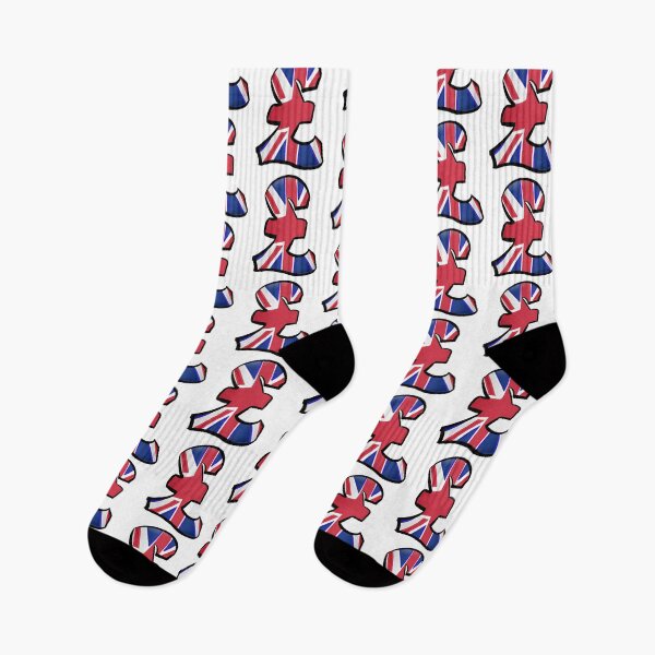 Item preview, Rich Cash Money -  British Pound Sign in UK Flag colours London England Currency designed and sold by Artonmytee.