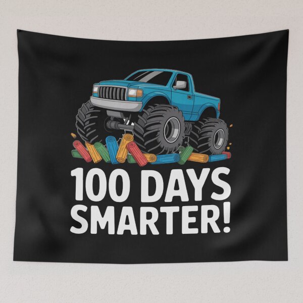 Item preview, 100 Days of School Monster Truck 100th Day of School Boys designed and sold by JenniferHoust64.