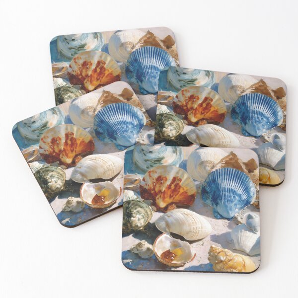 Item preview, Assortment of Seashells on Beach designed and sold by lautir.