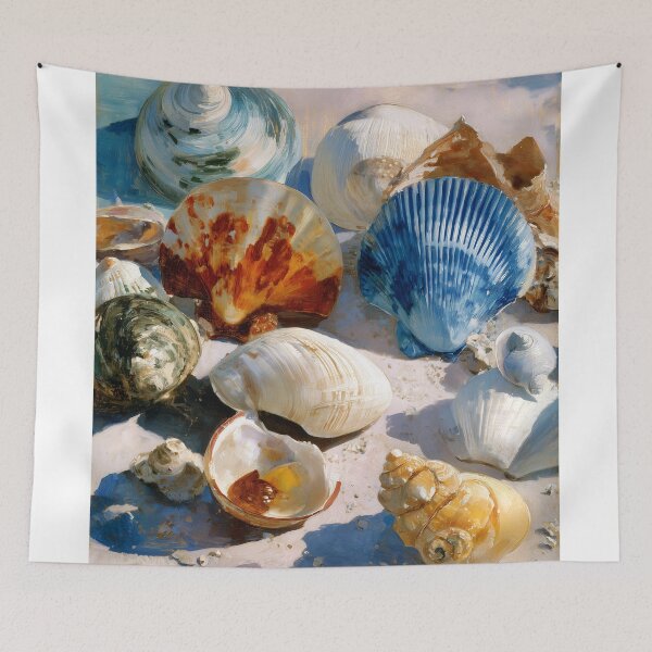 Item preview, Assortment of Seashells on Beach designed and sold by lautir.