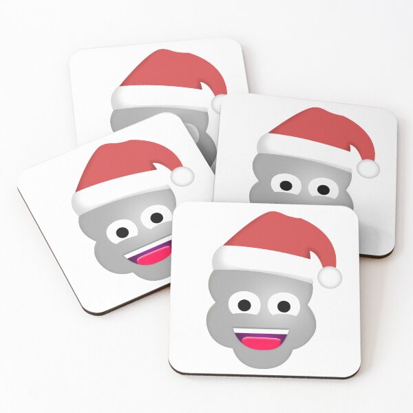 Item preview, GREY POPCORN EMOJI WITH SANTA HAT designed and sold by POPCORN EMOJIS.