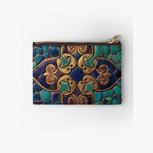 Item preview, Gaudi Inspired Blue Turquoise Mosaics Tile Pattern designed and sold by GrinGalore.