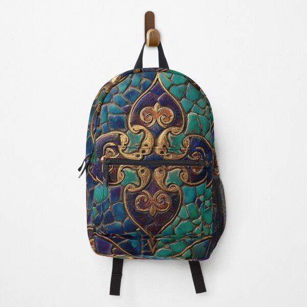 Item preview, Gaudi Inspired Blue Turquoise Mosaics Tile Pattern designed and sold by GrinGalore.