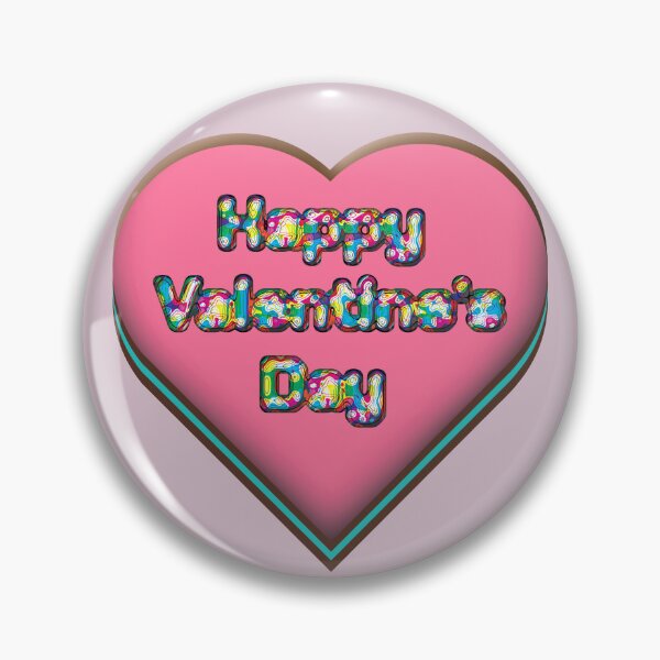 Item preview, Happy Valentine's Day Celebration with Pink Heart and Playful Lettering designed and sold by cremedecolor.