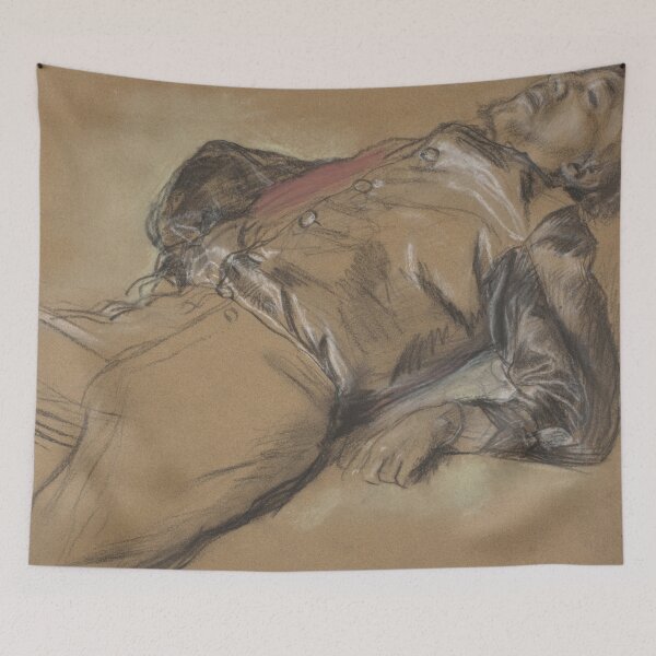 Item preview, Edgar Degas Poster: Fallen Jockey Study for Scene From the Steeplechase: Figurative Sketch designed and sold by artofuniverse.