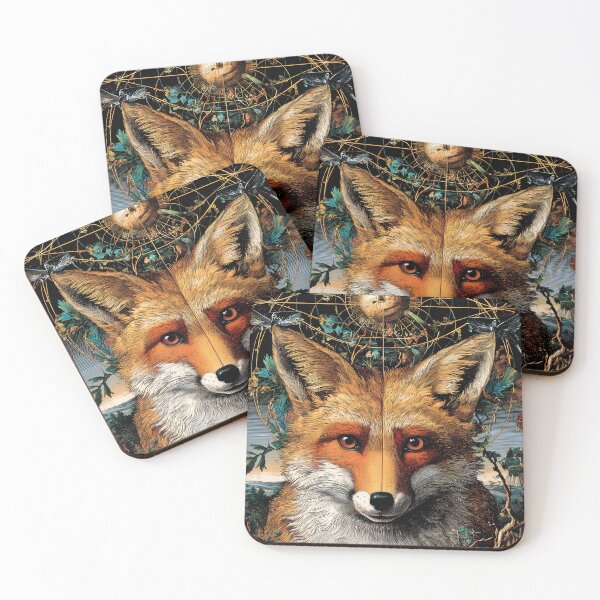 Item preview, Fox with Celestial Background designed and sold by lautir.
