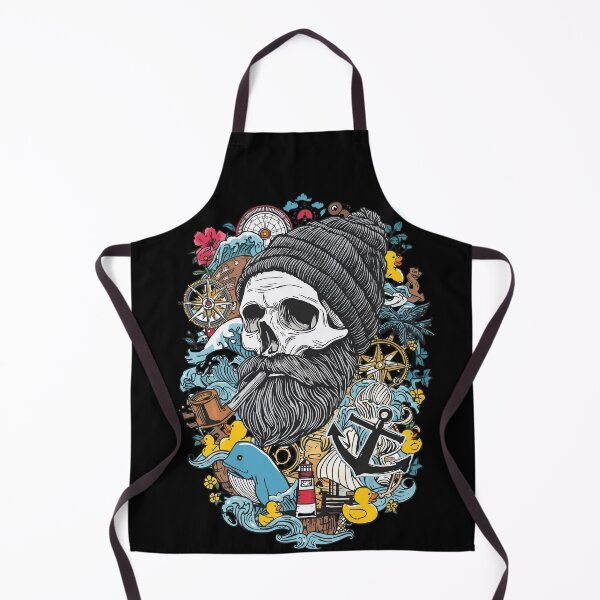 Item preview, Nautical Sailor Skull Marine Adventure and Sea Elements designed and sold by Bone & Blade.