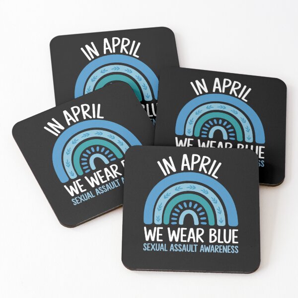 Item preview, Rainbow In April We Wear Blue Sexual Assault Awareness Month designed and sold by gourpmerzihd.