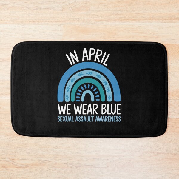 Item preview, Rainbow In April We Wear Blue Sexual Assault Awareness Month designed and sold by gourpmerzihd.