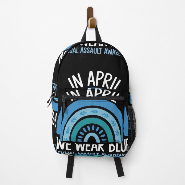 Item preview, Rainbow In April We Wear Blue Sexual Assault Awareness Month designed and sold by gourpmerzihd.