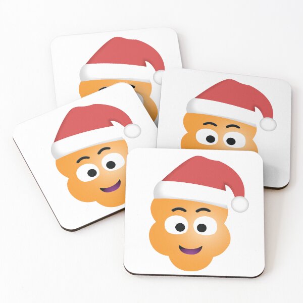 Item preview, ORANGE POPCORN EMOJI WITH SANTA HAT designed and sold by POPCORN EMOJIS.