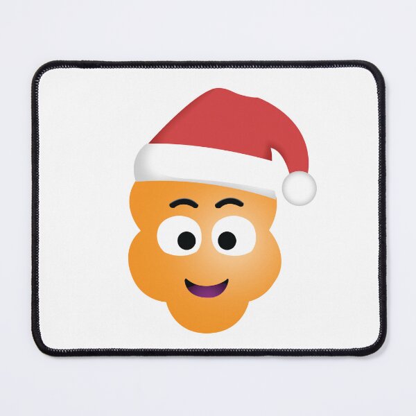 Item preview, ORANGE POPCORN EMOJI WITH SANTA HAT designed and sold by POPCORN EMOJIS.