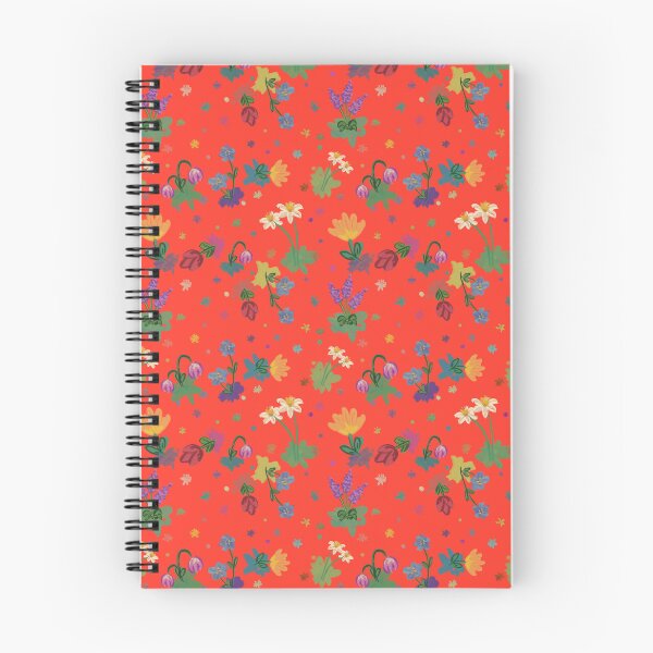 Item preview, Spring Flowers Pattern with Orange Background designed and sold by NaliniLe.
