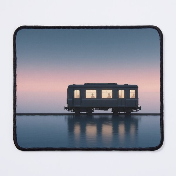 Item preview, Minimalist Sunset Train Over Water designed and sold by Bright Vibe Designs.