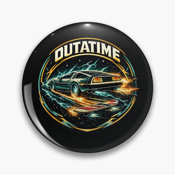 Item preview, Outatime Time Travel Car Inspired Tee designed and sold by Retr0Tshirts.