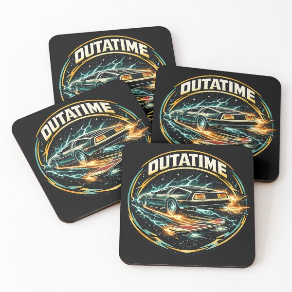 Item preview, Outatime Time Travel Car Inspired Tee designed and sold by Retr0Tshirts.