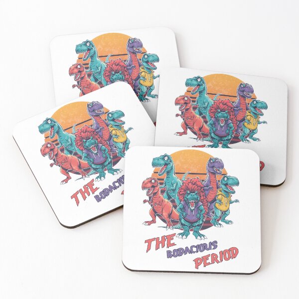 Item preview, Neon Dino Squad – Playful Retro Illustration designed and sold by Liva Art.