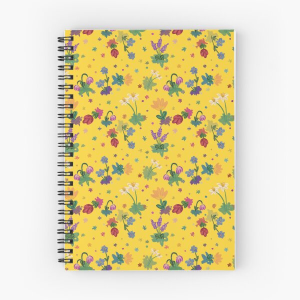 Item preview, Spring Flowers Pattern with Yellow Background designed and sold by NaliniLe.