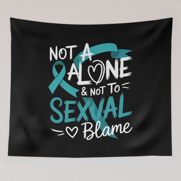 Item preview, Not Alone Not To Blame Sexual Assault Awareness Teal Ribbon designed and sold by gourpmerzihd.