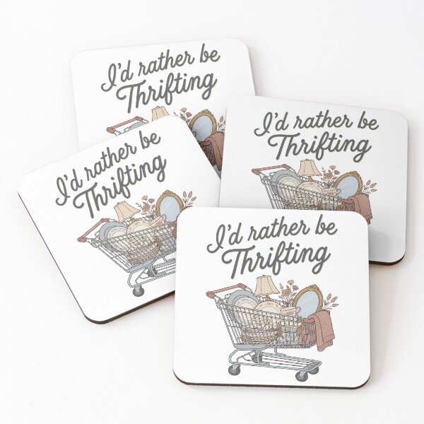Item preview, I'd Rather be Thrifting Secondhand Thrift Store designed and sold by pansak.