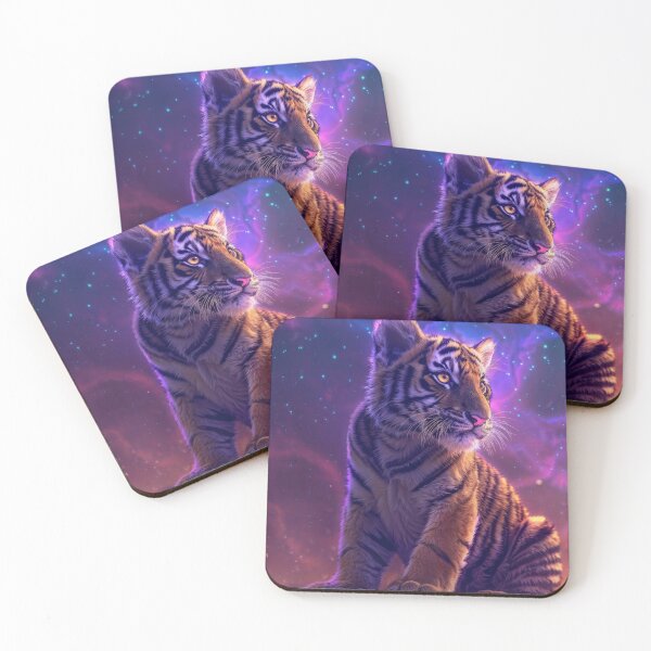 Item preview, Starlit Cub — Tiger Artwork designed and sold by QuantumDrift.