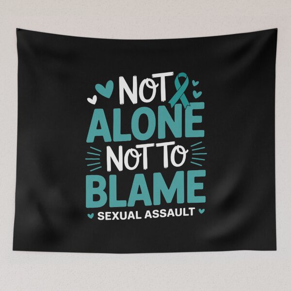 Item preview, Not Alone Not To Blame Sexual Assault Awareness Month. designed and sold by gourpmerzihd.